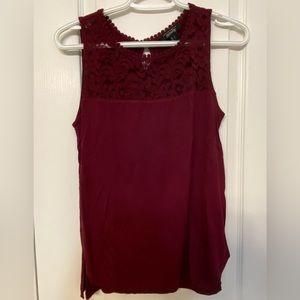 Selling red lace shirt